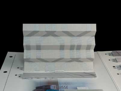Штора плиссе Bloecker Cosiflor NEW 31041, PG2, R46 A17 T37