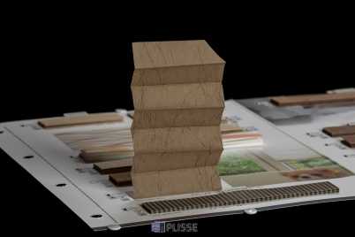 Штора плиссе Bloecker Cosiflor 20604 PG2, R36 A55 T9