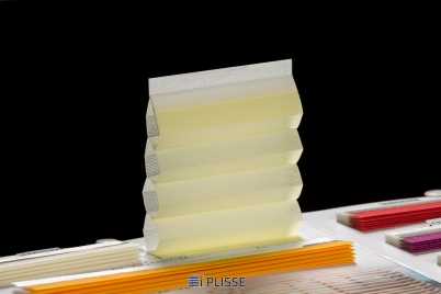 Штора гофре плиссе  Bloecker Cosiflor 60004 PG2, R39 A43 T18
